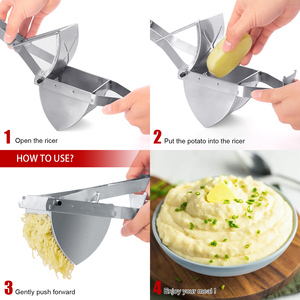 Schiacciapatate in Acciaio Inox Resistente all'Ingrosso, Capacità Extra Large, Facile da Usare, Utensile per Spremere per Uso Domestico - Product Image 4