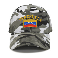 Casquette de baseball unisexe en maille à 6 panneaux, réglable, broderie 3D camouflage, tissu courant, boucle simple, quatre saisons, décontractée, pour adulte