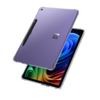 Pour Surface Pro 12 "étui transparent, léger antichoc coin souple coque arrière en TPU pour Microsoft Surface Pro 12 2025