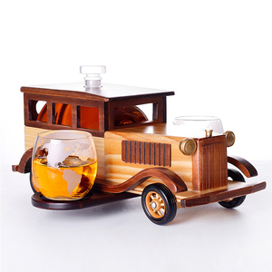 Distributeur de vin en forme de whisky, style rétro Vintage de voiture, conteneur de vin en verre créatif, bouteille de liqueur, de 1500 ml - Product Image 1