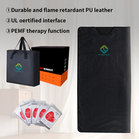 Fuerle Couverture de sauna infrarouge chauffante à fermeture éclair personnalisée pour la mise en forme du corps Couverture de sauna PEMF à prise américaine/européenne