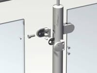 Rampe en verre en acier inoxydable moderne avec poteaux à embout, résistante à la rouille, pour balcon et systèmes d'escaliers