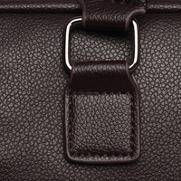 Sac à bandoulière souple et étanche en cuir PU de 15,6 pouces pour macbook