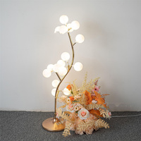 Haute qualité nouveaux accessoires de mariage route lumières décoratives 16 têtes coton heureux arbre fruitier scène fenêtre mise en page boule lumineuse