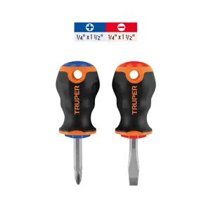 Juego de destornilladores BOX 6 Duo de 1/4' x 1-1/2' con mango de agarre cómodo, TRUPER - Product Image 2