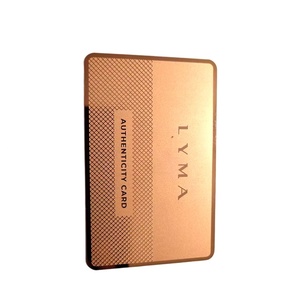Carte de visite professionnelle en métal NFC 13,56 MHz avec puce RFID, vente chaude YTS - Product Image 1