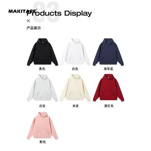 Sweat à capuche unisexe BYM063 d'hiver, personnalisé par le fabricant, épais, surdimensionné, anti-rétrécissement, respirant, coupe-vent, brodé - Product Image 2