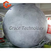 Ballons gonflables Neuf Planètes pour décorations de fête sur le thème de la Lune / Ballon publicitaire en PVC Lune et Terre