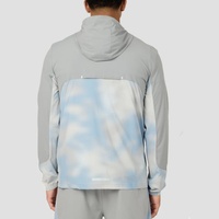 Veste personnalisée en polyester imprimée par sublimation pour l'entraînement et les sports de plein air, veste de sport pour hommes