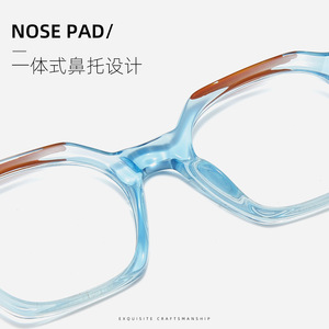 กรอบแว่นตาอะซิเตททรงเรขาคณิต Danyang รุ่น Rd25002 ทรงเต็มกรอบ แฟชั่นทันสมัยสำหรับทุกเพศ ดีไซน์รูปทรงเหลี่ยม - Product Image 4