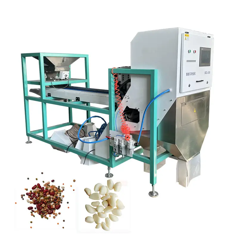New Type Small Garlic Macadamia Cashew Nut Optical Sorting Grading Colour Sorter Machine Rice