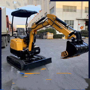 La pequeña fábrica de excavadoras vende excavadoras de orugas de 1,3 toneladas, zanjadora agrícola, agarradora de madera y trituradora - Product Image 2