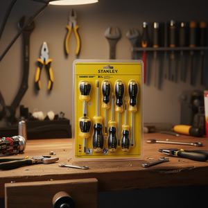 Jeu de tournevis Stanley 8 pièces avec poignée ergonomique et embout magnétique - Product Image 3