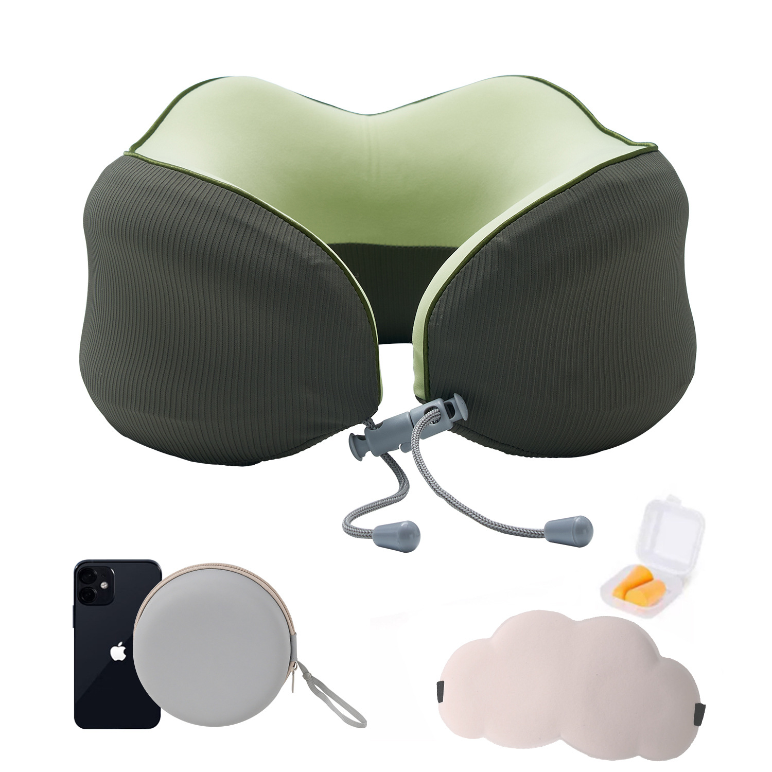 Ensemble de masques pour les yeux Green Cloud EVA