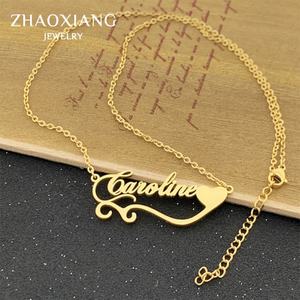 Collares con Letras Personalizadas, Colgantes para Mujeres y Hombres, Joyería de Acero Inoxidable, Accesorios de Moda para Bebés - Product Image 6