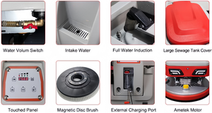 Heavy Duty <b>Walk</b> Behind Floor Cleaning <b>Machine</b> Commercial Scrubber Dryer - Product Image 6