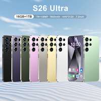 S26 Ultra ponsel 512gb asli, ponsel musik 5g dengan kartu Sim ganda