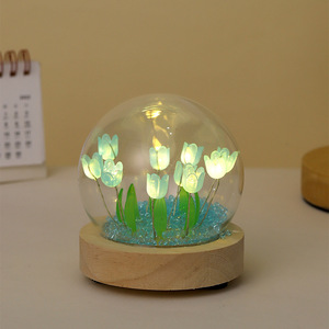 ดอกทิวลิปนิรันดร์รักษาไว้ตลอดกาล ของขวัญวาเลนไทน์ DIY ของขวัญวันเกิด ไฟกลางคืน LED - Product Image 2