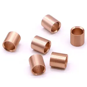 Customized CNC Machining Threaded Sleeve Knurled Spacer Stainless Steel Copper Brass Bushing