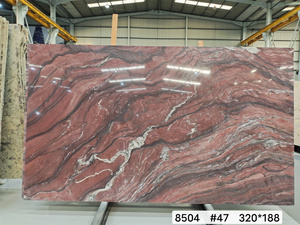 Màu đỏ tự nhiên Fusion ảo ảnh Cuộc Cách Mạng sóng quartzit slab cao cấp đá tự nhiên cho Tops - Product Image 3