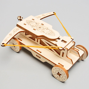 <span class=keywords><strong>Trebuchet</strong></span> niños hecho a mano comercial de madera Ming nuevos estudiantes de jardín de infantes carro asedio Popular ciencia coche Ballista - Product Image 5