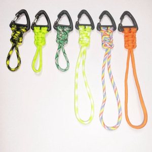 WoYg Handmade Nylon Keychain With Zinc Alloy Carabiner Outdoor Sports Durable Knitted Rope <b>Hook</b> - Product Image 3