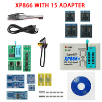 Programador USB SPI Original CH554T XP866 + 15 Adaptadores Sop8/16 Compatible con 24 25 93 95 EEPROM Flash Bios Minipro Rápido Universal