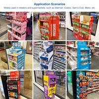 Présentoir de Comptoir Personnalisé en Carton pour Cosmétiques, Présentoir de Comptoir à Niveaux en Carton Ondulé, Boîte de Présentation PDQ pour Comptoir