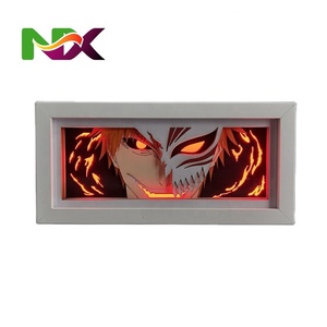 Lámpara de Papel con Diseño de Anime, Bleach Ulquiorra <span class=keywords><strong>Cifer</strong></span>, para Decoración de Dormitorio, Lámparas de Mesa para Niños, Ichigo Kurosaki, Lámpara LED de Manga Bleach - Product Image 1