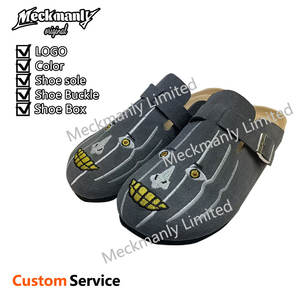 Luxury Custom Design Clogs High Quality Clogs and <b>Mules</b> Designer Genuine Suede Unisex <b>Mule</b> Shoes Women Cork Leather Slippers - Product Image 1