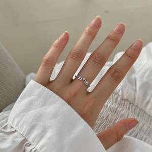 Dylam Kroon Vorm Open Verstelbare Belofte Ringen Bruiloft 925 Sterling Zilveren Ring Voor Vrouwen - Product Image 3