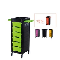 Chariot de Salon Professionnel en Plastique pour Coiffeur et Barbier, Noir