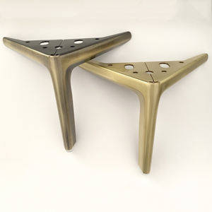 Pies de mesa de centro para muebles, pies de armario de TV, pies de sofá cepillados de bronce, patas de mesa levantadas para sofá - Product Image 1