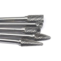 Fraise rotative en carbure de tungstène à double coupe, tige longue 150 mm (6 po), pour meuleuse, pour le traitement des métaux en trous profonds et les moules automobiles