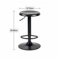 Tabouret de bar de style industriel, nordique, moderne et minimaliste, réglable en hauteur, pivotant, sans dossier, pour bar, cuisine et café