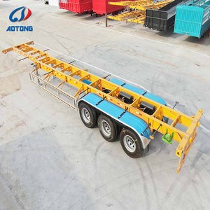 Semi-remorque squelette porte-conteneurs 2 essieux 40 pieds pour transport <span class=keywords><strong>de</strong></span> marchandises - Product Image 6