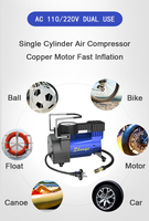Compresseur d'air portable monocylindre AC 110/220V pour voiture, gonfleur de pneus à gonflage rapide, pompe à air pour usage d'urgence, Nouveauté 2026