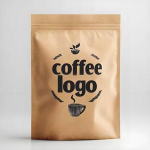 Customized Anti Slip Matte 250g 500g Kraft Paper Bags Recyclable Zippers Stand-Up Pouch Coffee Packaging Bags with Logo