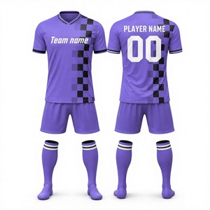 Camiseta de Fútbol Sublimada Personalizada, Cuello en V, Manga Corta, Unisex, Secado Rápido, Transpirable, Malla de Poliéster, Antibacteriana, para Todas las Temporadas - Product Image 1
