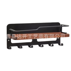 Wooden Key Rack <b>Wall</b> <b>Mounted</b> With <b>Shelf</b> For Keys And Mail Storage Organizer Rectangle Shape Tidy Entryway Organizer - Product Image 5