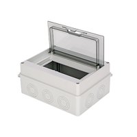 Boîtier plastique ABS étanche IP65 pour extérieur Interrupteur à HT-8 voies Panneau électrique MCB Circuit Rail DIN Boîte de jonction d'alimentation