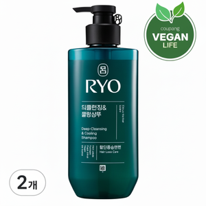 Paquete de 2 Champús Líquidos Herbales Ryeo Cheong-a con Descuento, 480 ml, Limpieza Profunda y Refrescante para la Caída del Cabello - Product Image 1