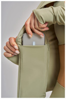 Vêtements de yoga pour femmes, veste violette à manches longues, vêtement d'extérieur brossé respirant, haut de sport ajusté avec poches, haut de course moulant