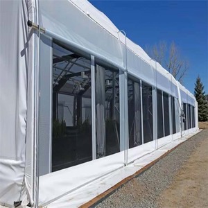 Skyplant Hydroponic Soilless Cultivation Easy Install Low Cost Light Control Arch Tunnel Farm Black and White Film Greenhouse - Product Image 1