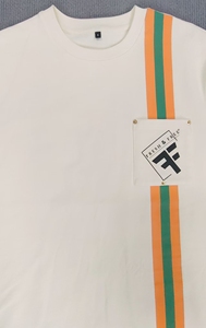 <span class=keywords><strong>T</strong></span>-<span class=keywords><strong>Shirt</strong></span> 100% in cotone 230GSM estate calda di alta qualità serigrafia personalizzata e polsini pieghevoli maglietta bianca da uomo - Product Image 2