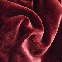Couverture en flanelle française douce pour bébé, double face, en fourrure de vison royale, chaude pour l'hiver, couleur unie