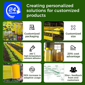 Rollo de Cinta Adhesiva Amarilla Personalizada con Adhesivo Fuerte para un Control Efectivo de Plagas en la Agricultura, Trampa Adhesiva para Moscas - Product Image 2