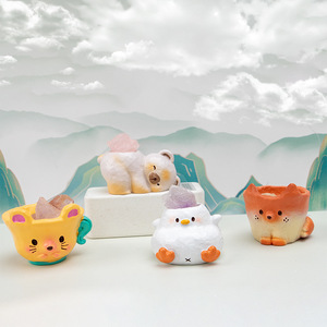 Yu Mo Craft Cute Animal Crystal Blind Box Figurines <b>Mini</b> Ornaments <b>Desk</b> Decor Gift For Kids And Adults - Product Image 2