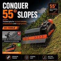 Sistema de Extensión de Alcance Koop Diesel Power 2500W con Certificación EU5, Robot Oruga Profesional con Control Remoto para Corte de Césped