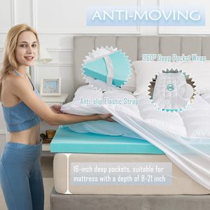 <span class=keywords><strong>Surmatelas</strong></span> en mousse à mémoire <span class=keywords><strong>de</strong></span> <span class=keywords><strong>forme</strong></span> double couche <span class=keywords><strong>de</strong></span> 4 pouces avec 3 pouces <span class=keywords><strong>de</strong></span> mousse à mémoire <span class=keywords><strong>de</strong></span> <span class=keywords><strong>forme</strong></span> et 1 pouce <span class=keywords><strong>de</strong></span> coussin <span class=keywords><strong>de</strong></span> surface rembourré en fibres écologiques - Product Image 5